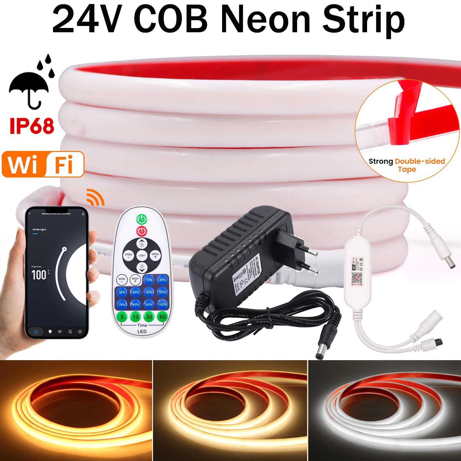   LED Ʈ Ʈ, 320LED, COB LED Ʈ, IP68 , FOB COB LED Ʈ,   ,  LED , 0.5-20m, 24V